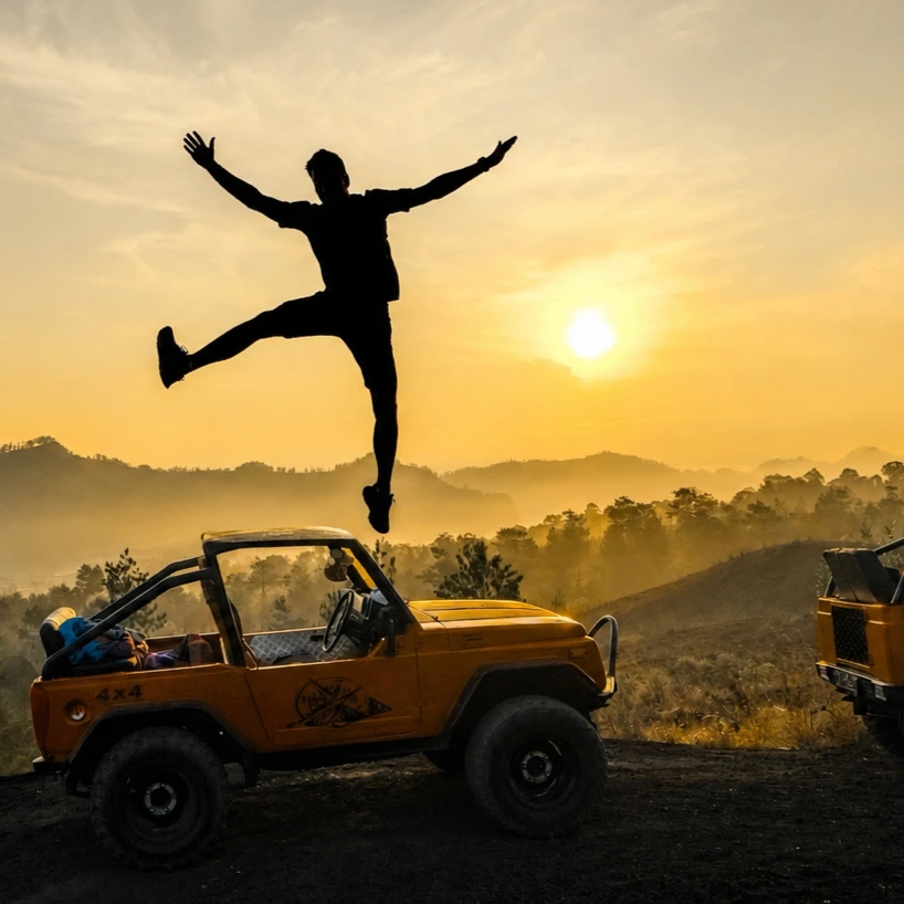 explore mount batur with jeep sunrise