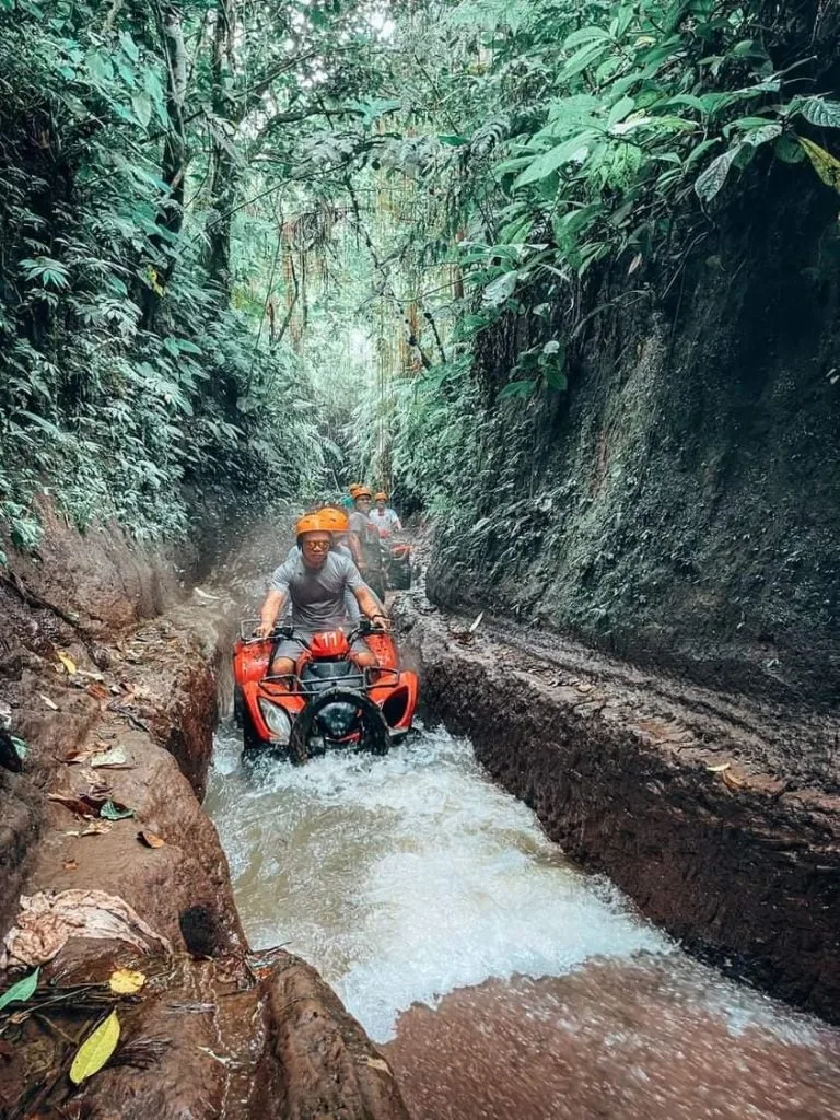 Exciting ATV experience through scenic landscapes in Ubud Bali