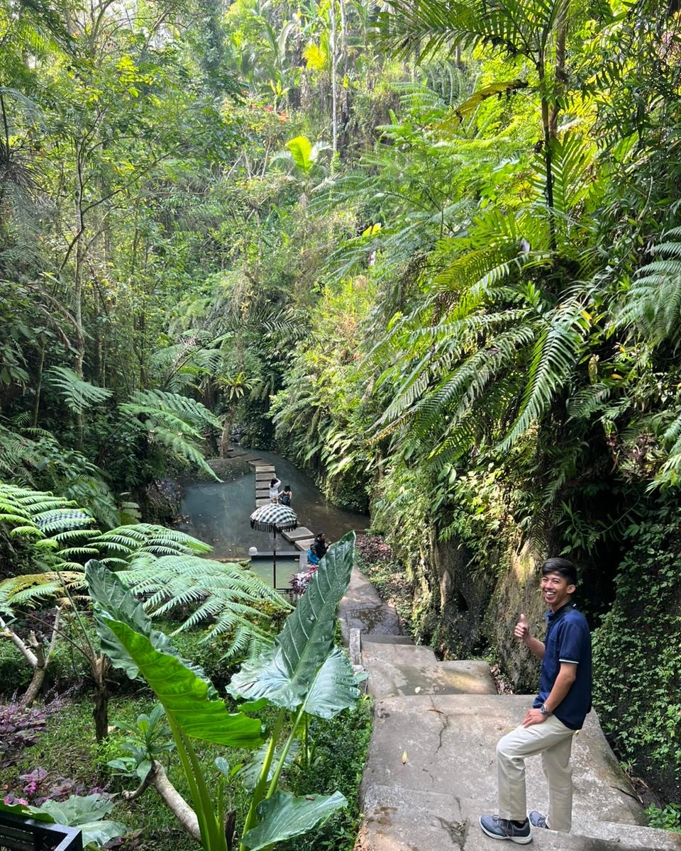 Natural pool at Ulu Petanu Waterfall