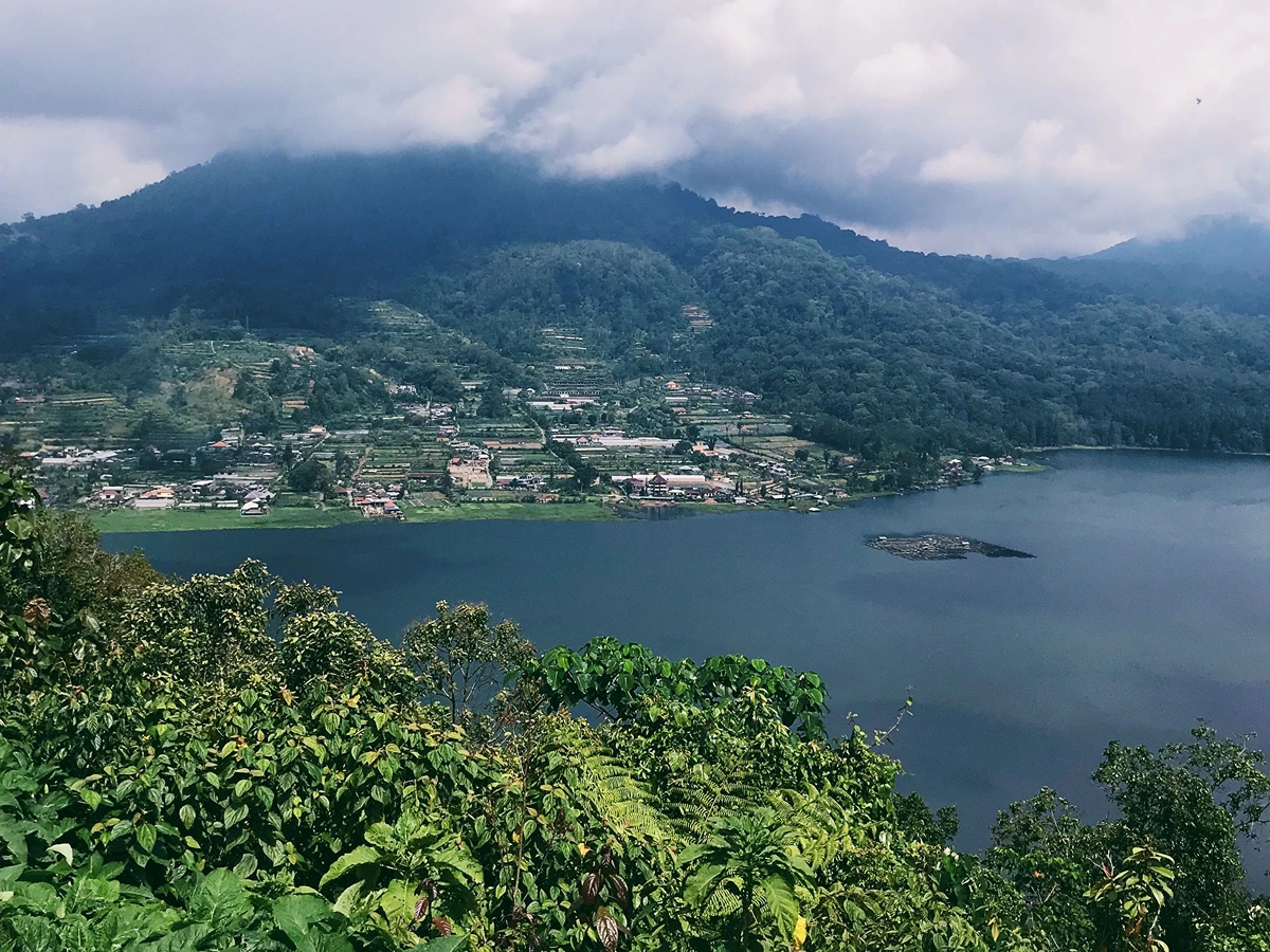Beautiful Lake Batur in Kintamani