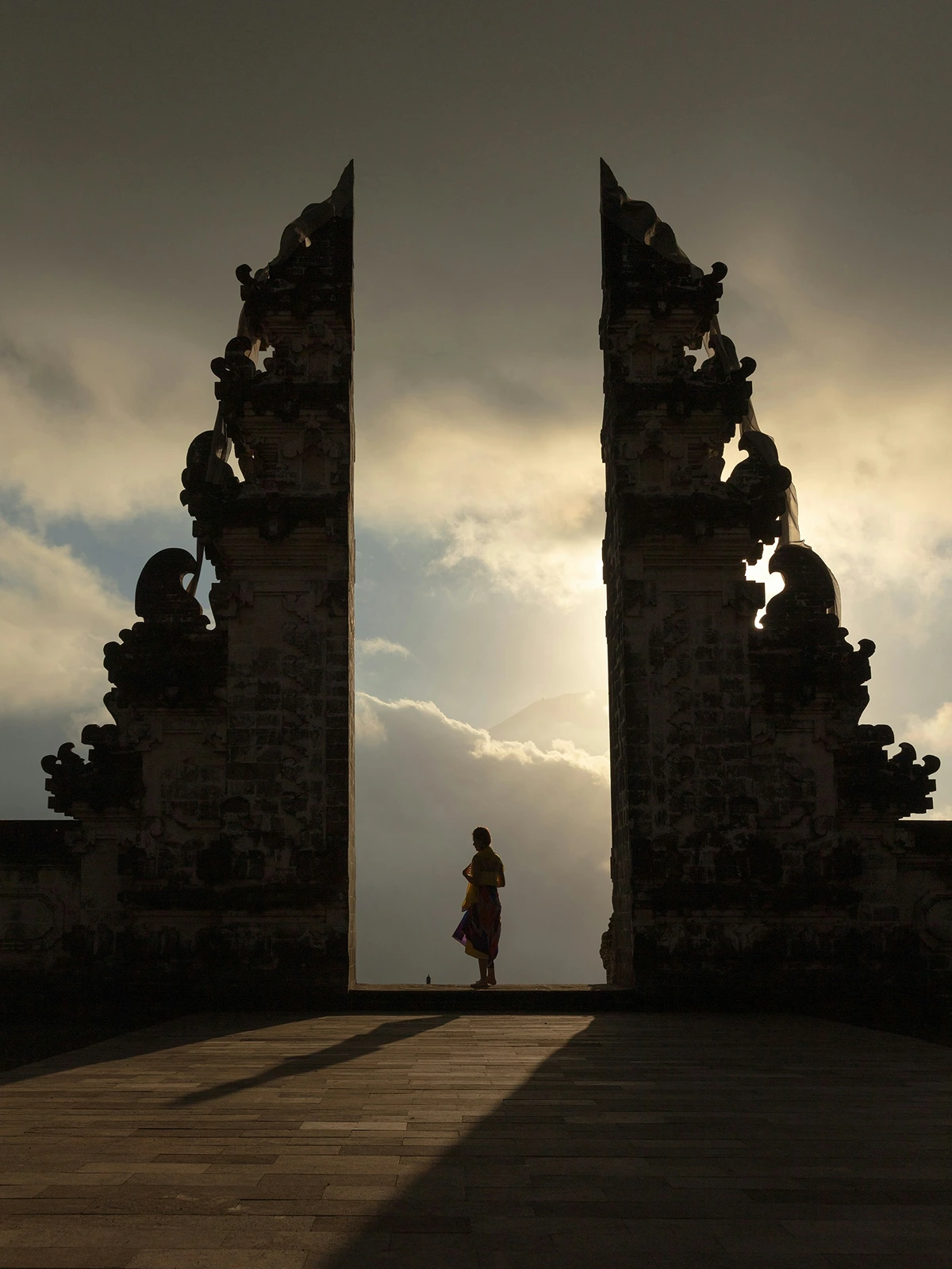Visitors exploring Lempuyang Temple in East Bali