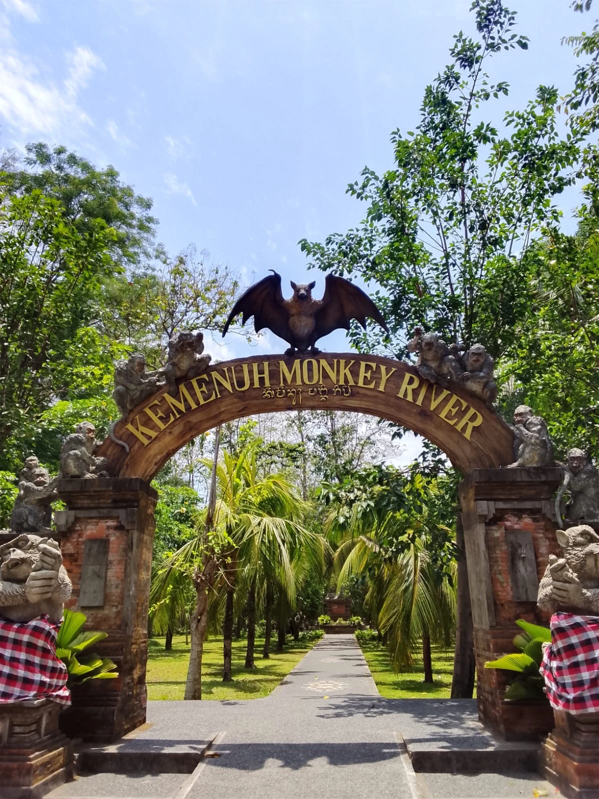 Monkey River Kemenuh nature attraction in Bali