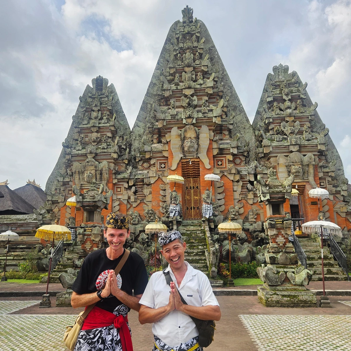Historic sukawati Temple in Ubud Bali